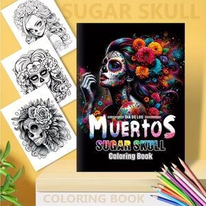 Die De Los Muertos Mandala Coloring Book NEW